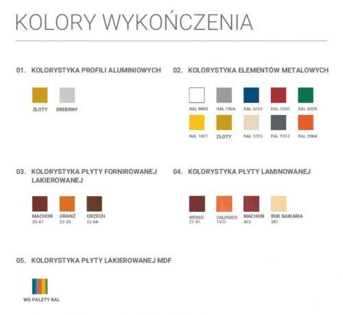 LODO kolorystyka1 500x458 - WITRYNA CUKIERNICZA GASTROLINE CUBE 0,9W 910x835x1270mm LED